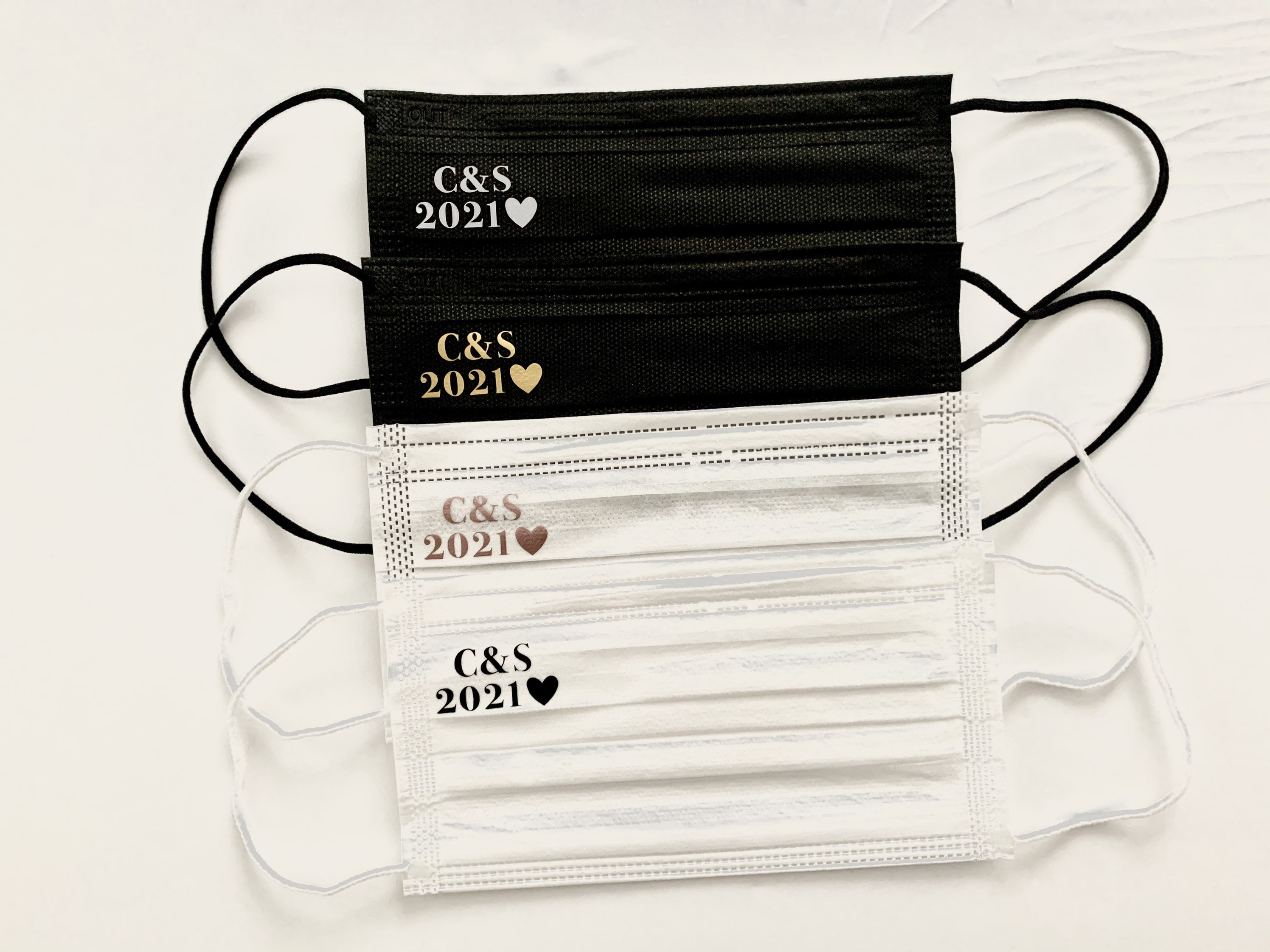 Personalized Face Masks Wedding Masks Disposable Face Masks Etsy