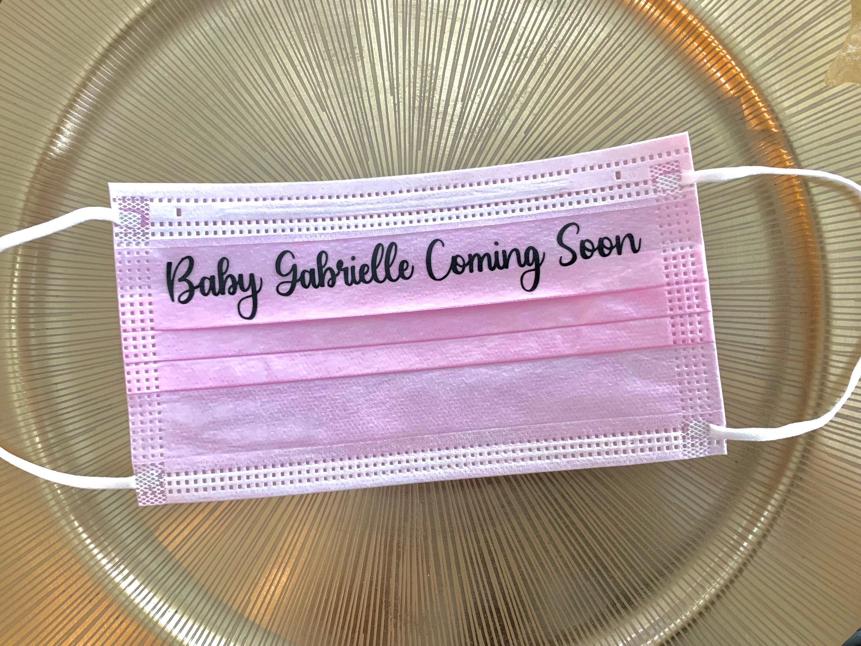 Custom Baby Name Personalized Disposable Face Masks Baby Etsy