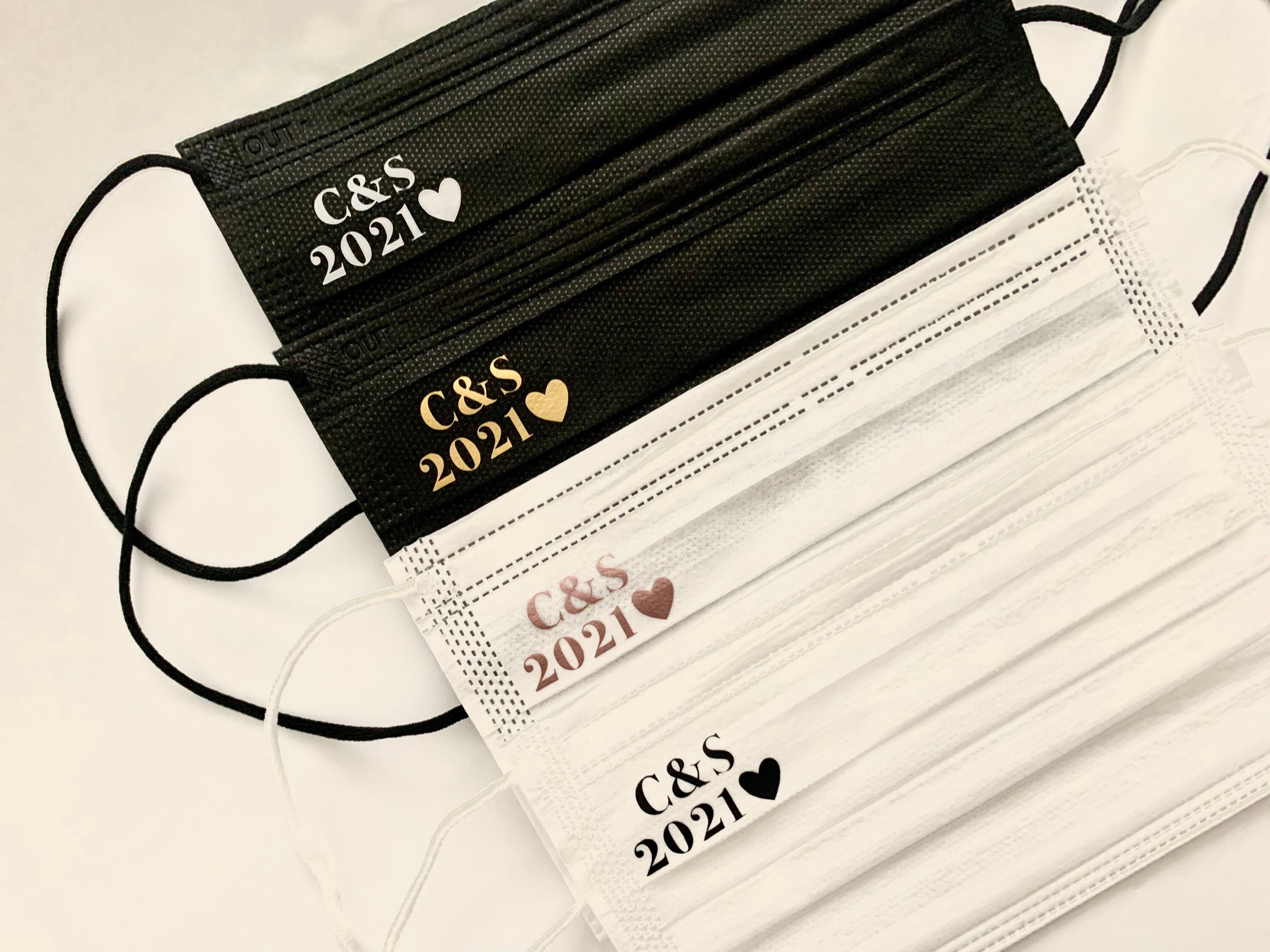 Personalized Face Masks Wedding Masks Disposable Face Masks Etsy