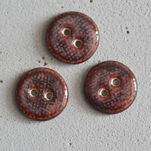 Bottoni in ceramica da 16 mm color prugna