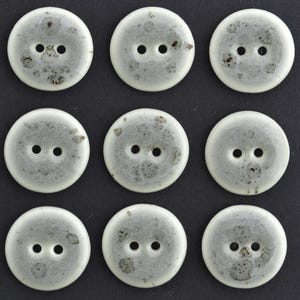 Botones de porcelana de 17-18 mm con espolvoreado gris