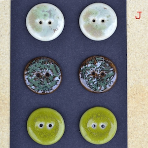 22-23 mm keramische knopen Groen Mix J