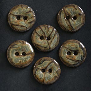 17-18 mm ceramic buttons twigs