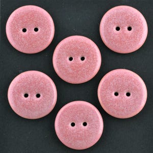 6pcs. 22-23 mm porcelain buttons fairy rose