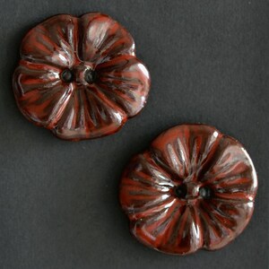 27-28 mm ceramic buttons flowers
