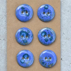 22 mm porcelain buttons lilac crystal