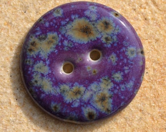 Paquete de 6 botones de cerámica de 22/23 mm moteados de color violeta