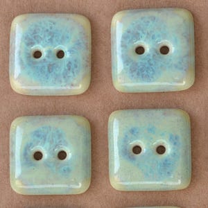 16x16mm ceramic buttons nacre