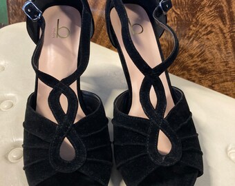 Black Velvet Heels - Etsy