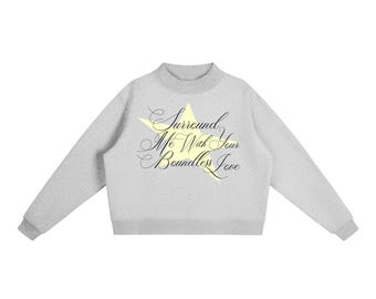 Prine Boundless Love Essential Fleece Mock-Neck Crew Sweatshirt