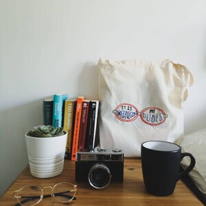 Vine Themed Tote Bag | It Is Wednesday My Dudes | Eco Tote Bag | Illustration | Embroidery | Eco Friendly