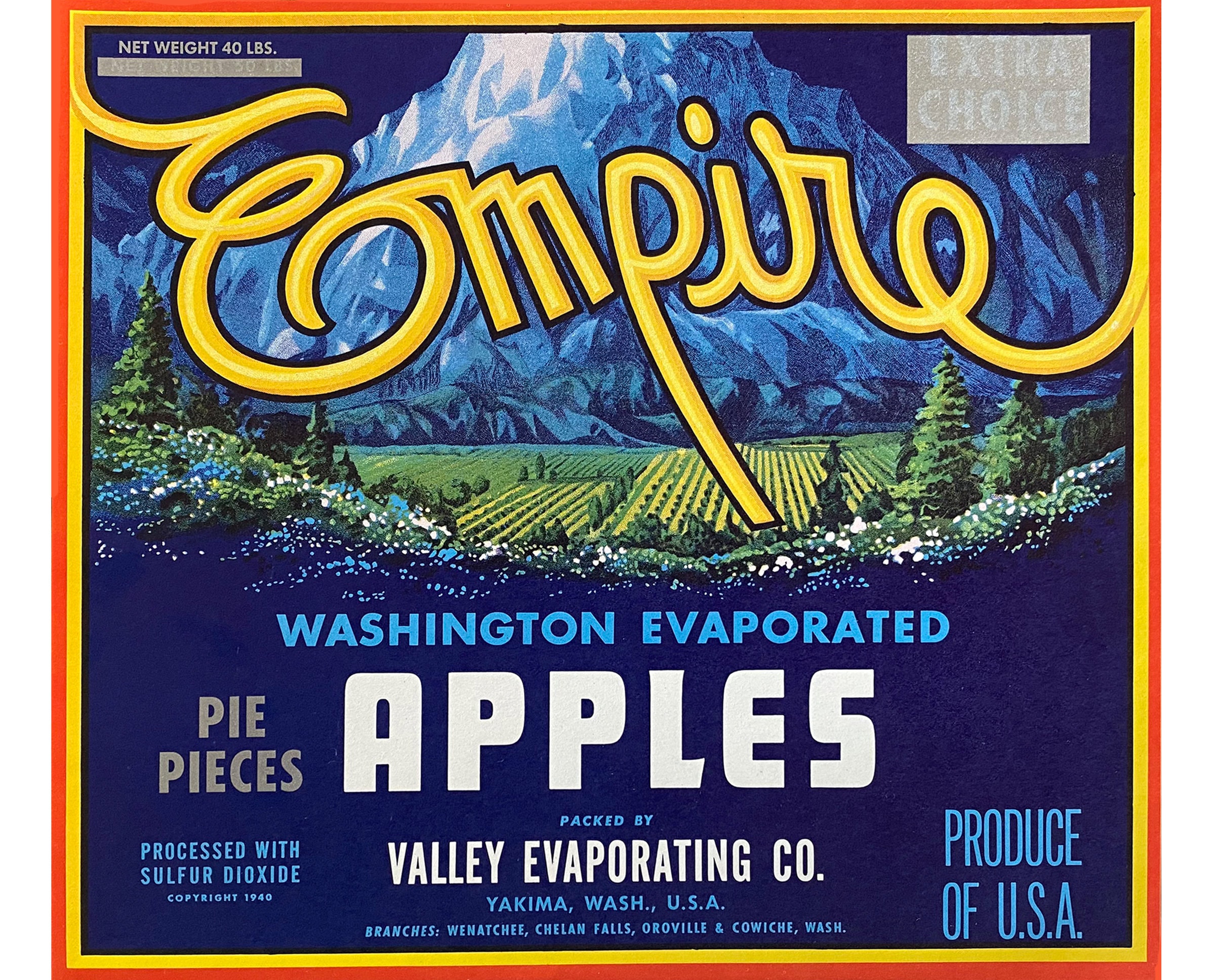 Empire Äpfel Label - Original