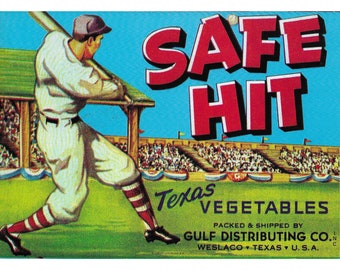 Safe Hit Texas Gemüse Label - Original