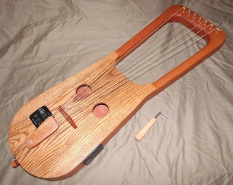 Electric 7 String Kravik Lyre Aged Cherry Red Oak & Maple