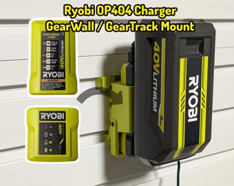 Ryobi 40v Charger GearWall GearTrack Mount (OP404 model)