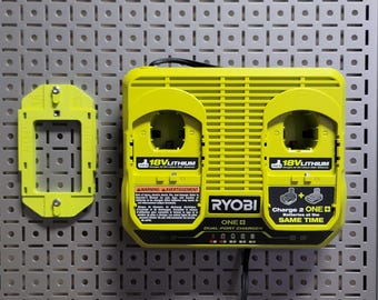 Ryobi Dual Port Charger OmniWall Mount (PCG005 Model)