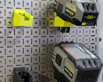 Ryobi ONE+ 18V Battery Holder | OmniWall Mount | Garage Tool Storage
