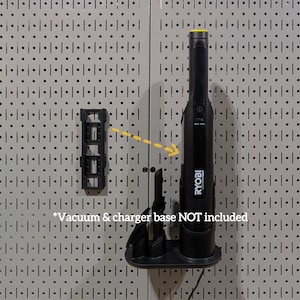 Wall Control Mount for Ryobi USB Lithium HP Compact Hand Vacuum Charging Dock
