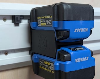 GearWall GearTrack Kobalt V20 Dual Battery Holder