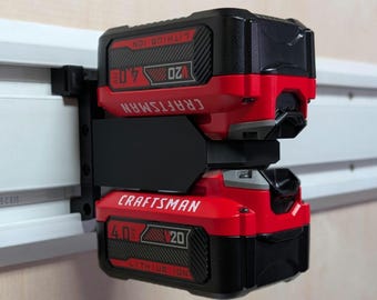 Craftsman V20 Dual Battery Gearwall Geartrack Mount