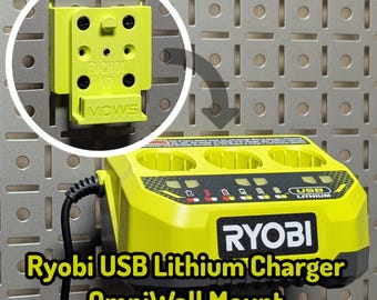 Ryobi USB Lithium Charger OmniWall Mount FVCH01