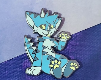 Pin de esmalte de Catzilla Fursona