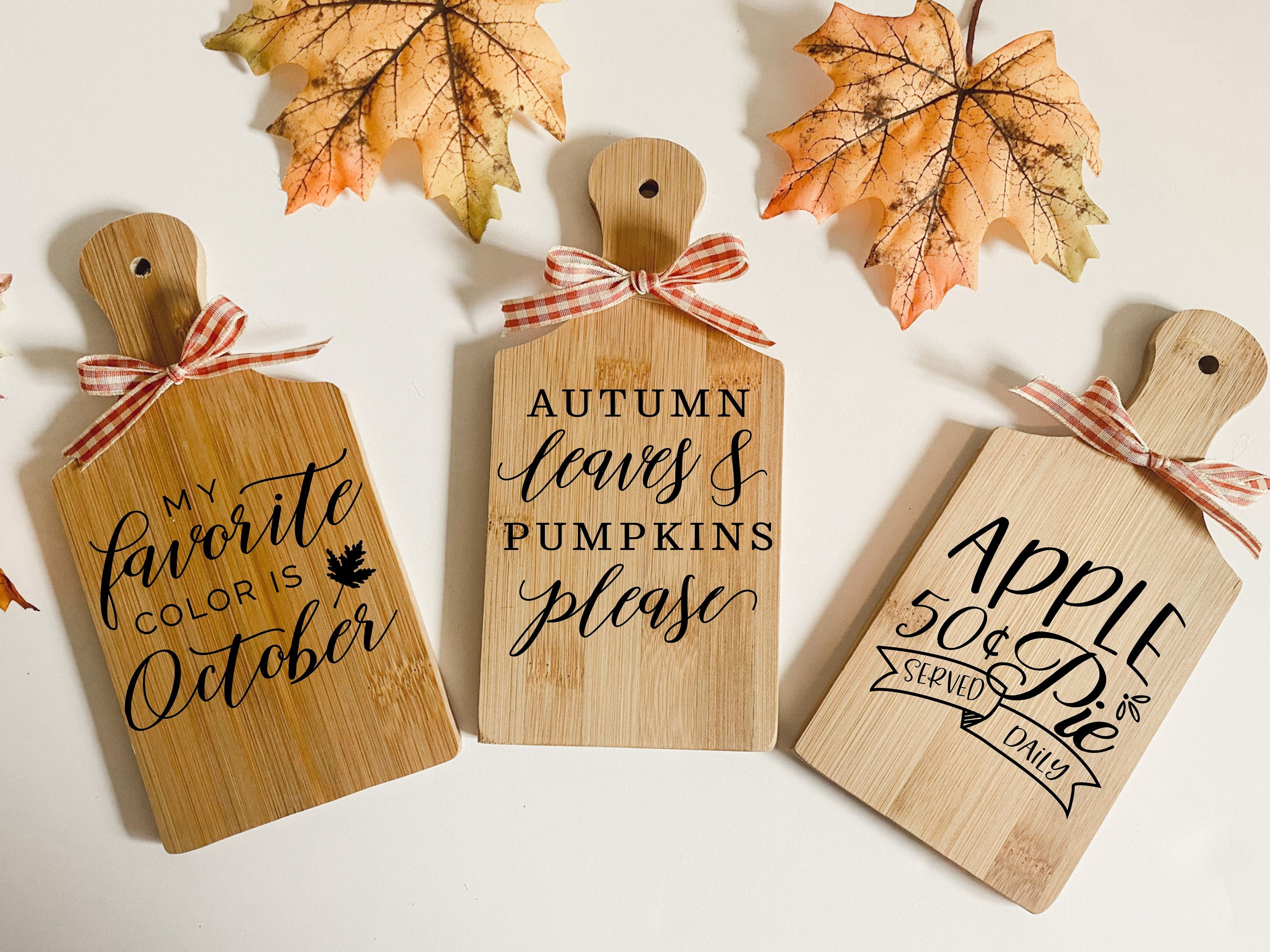 Mini Cutting Boards Fall Kitchen Decor Mini Bread Board Etsy