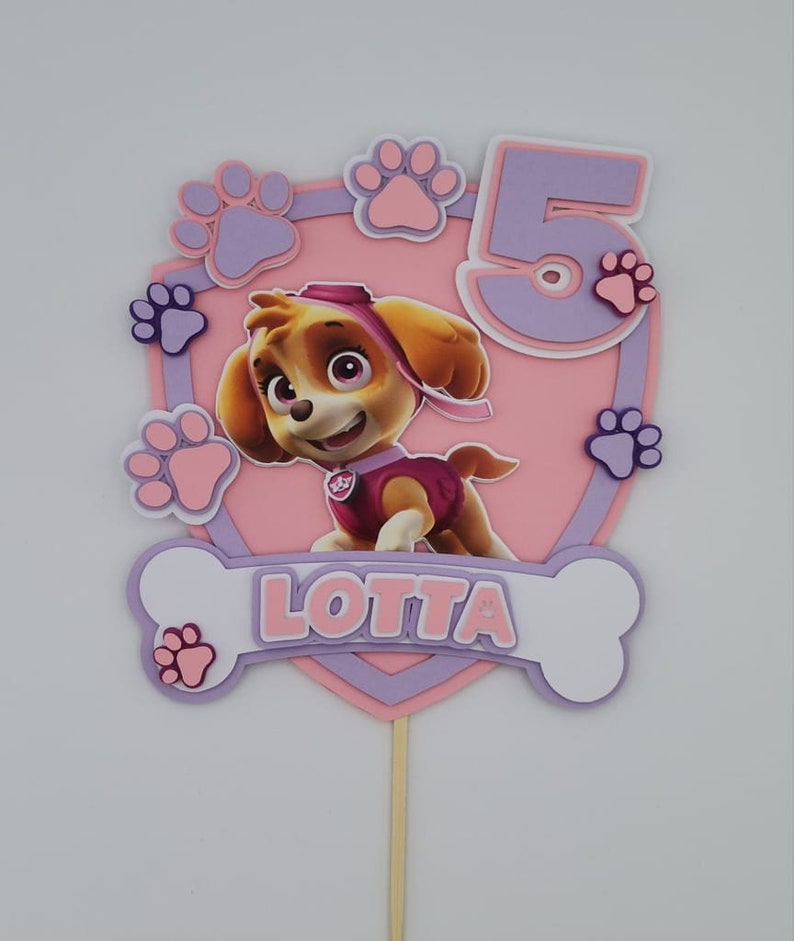 Skye Paw Patrol Topper Cake Topper Birthday Topper - Etsy