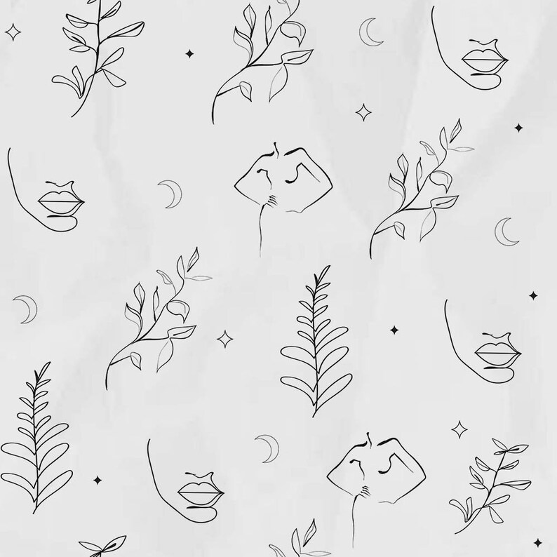 Digital Minimalist Tissue Paper Wrapping Paper Minimalist | Etsy