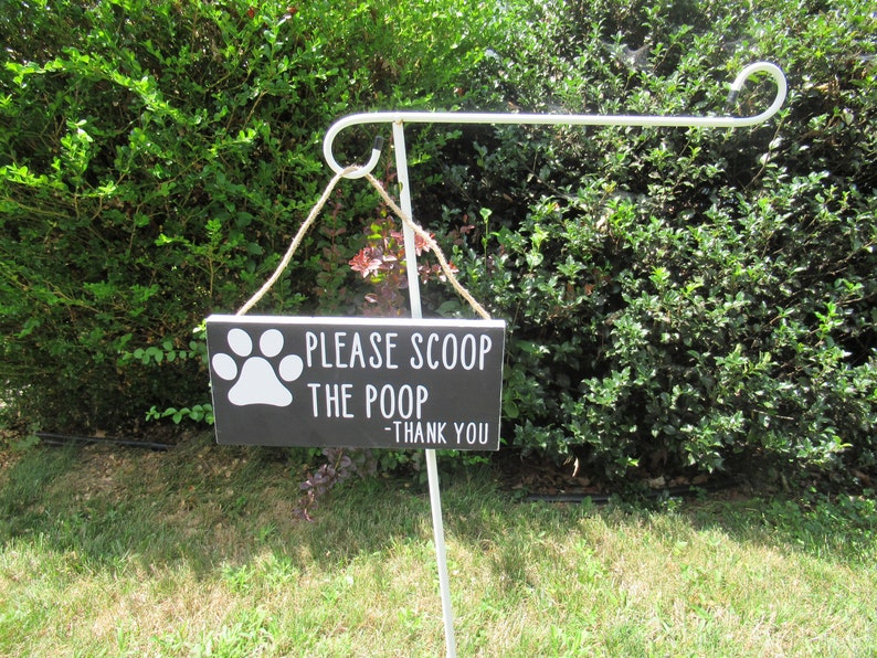 Please scoop the poop sign Funny yard sign Farmhouse sign Etsy