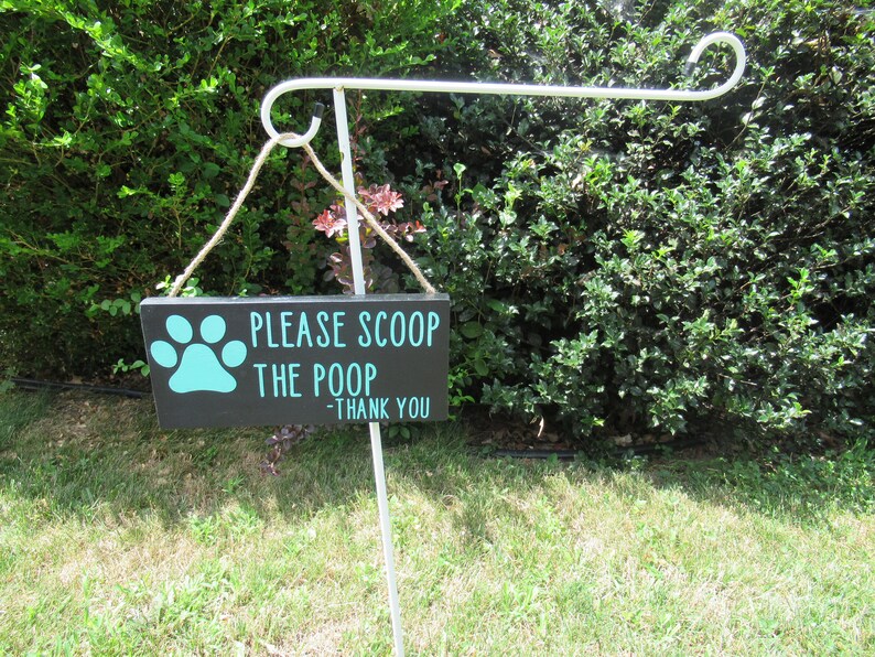 Please scoop the poop sign Funny yard sign Farmhouse sign Etsy