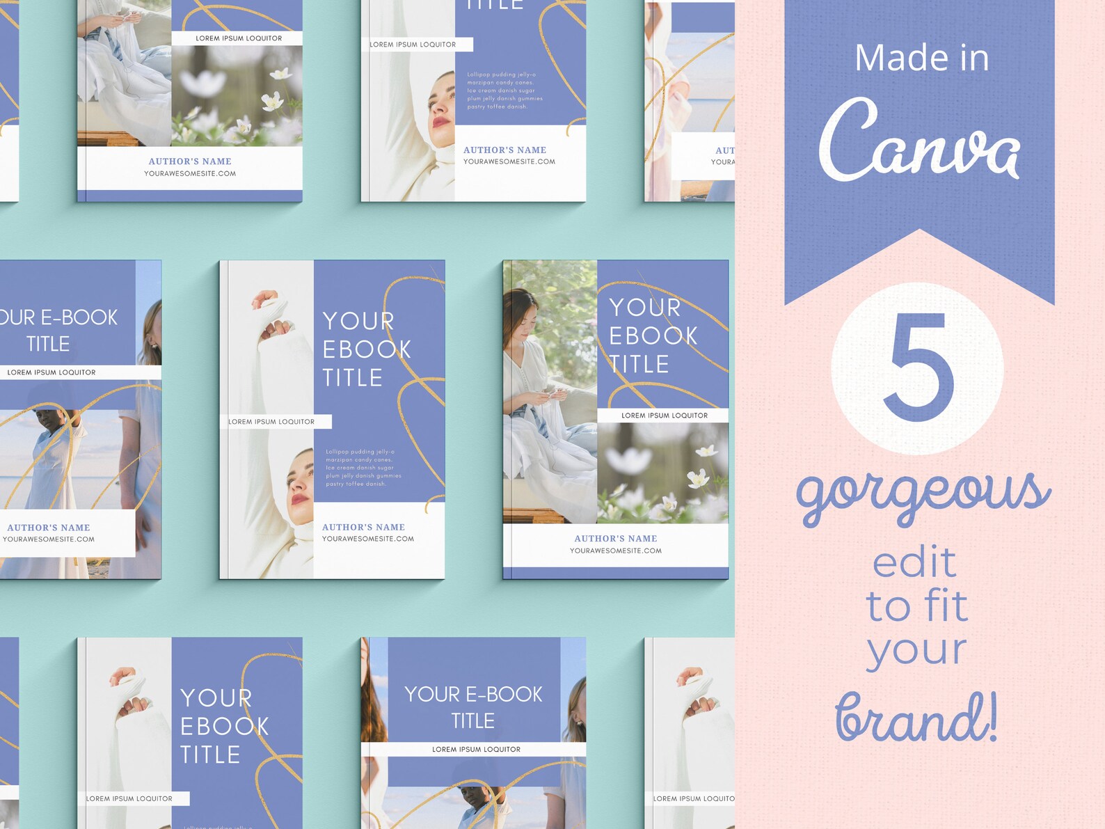 Pastel Canva Ebook Template Minimalist Workbook Template Etsy