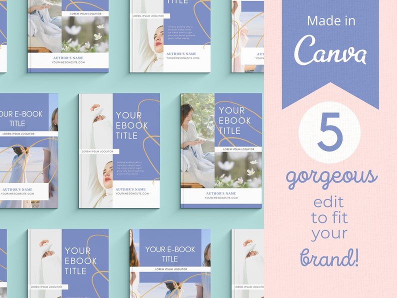 Pastel Canva Ebook Template Minimalist Workbook Template Etsy