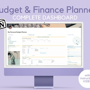 Notion Digital Budget and Finance Planner, Notion Income and Expense Tracker, Subscription and Billing Tracker, Digital Invoice Maker