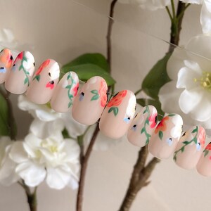 Flower Garden Press-On Nails | Abstract nails