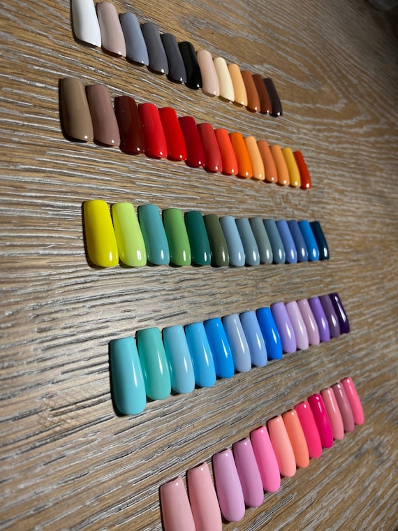 Solid Color Press-On Nails | Bundle or Single Set | Solid color | Glossy Nails | Matte Nails | Custom Set | Plain Nails