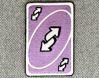 Urbanski patch purple UNO map reverse iron-on 7.4 x 4.7 cm | Patch application iron-on image