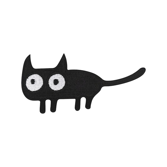 Urbanski Patch Gatto carino con pelo marrone e bianco toppa