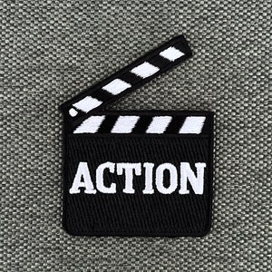 Urbanski Patch Action Film Movie Flap to iron on 6.5 x 4.8 cm | Patch application iron-on image