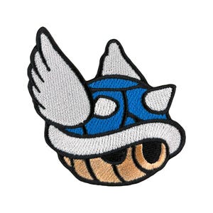 Urbanski Patch Blue Tank Blue Shell for ironing 7.2 x 7.8 cm | Patch Application Iron-on Image