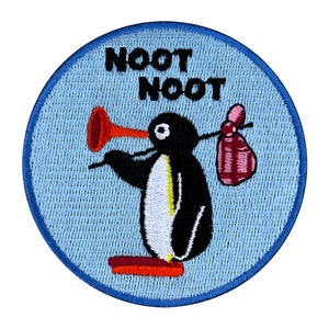 Urbanski Patch süßer Pingu Noot Noot zum Aufbügeln 7,4 x 7,4 cm Aufnäher Applikation Bügelbild Bild 4