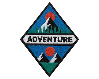 Urbanski Patch Mountain Adventure iron-on 10 x 7.9 cm | Patch appliqué iron-on