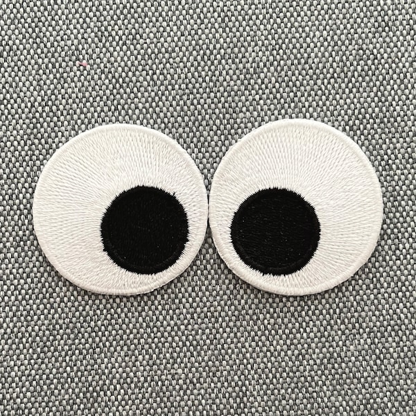 Urbanski Patch funny eyes in double pack for ironing 4.2 x 4.2 cm | Patch application temple picture