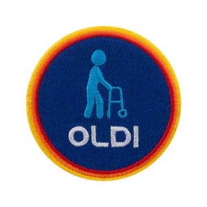 Urbanski Patch Oldi Senior Edition strykmärke 7,4 x 7,4 cm | Strykmärkesapplikation
