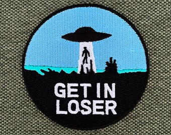 Urbanski Patch Get in Loser UFO iron-on 7.4 x 7.4 cm | Patch application iron-on image