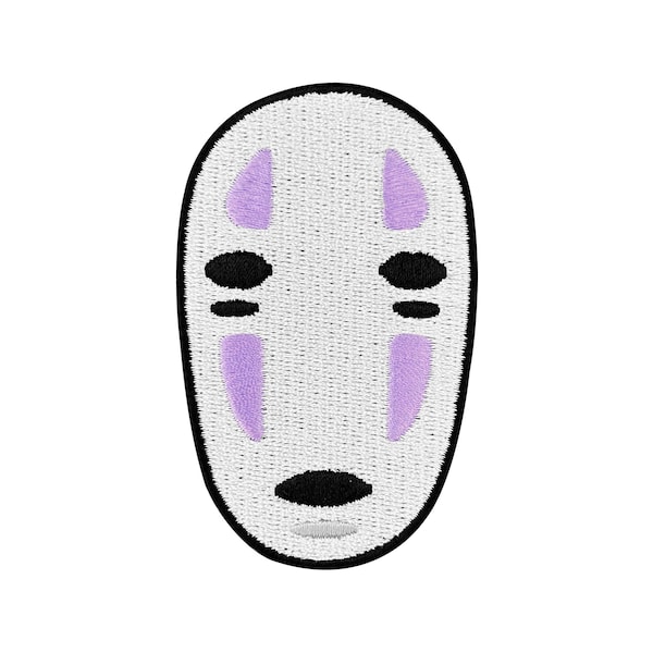 Urbanski Patch No Face Ghost Mask Iron-On 8 x 5 cm | Patch Application Iron-On