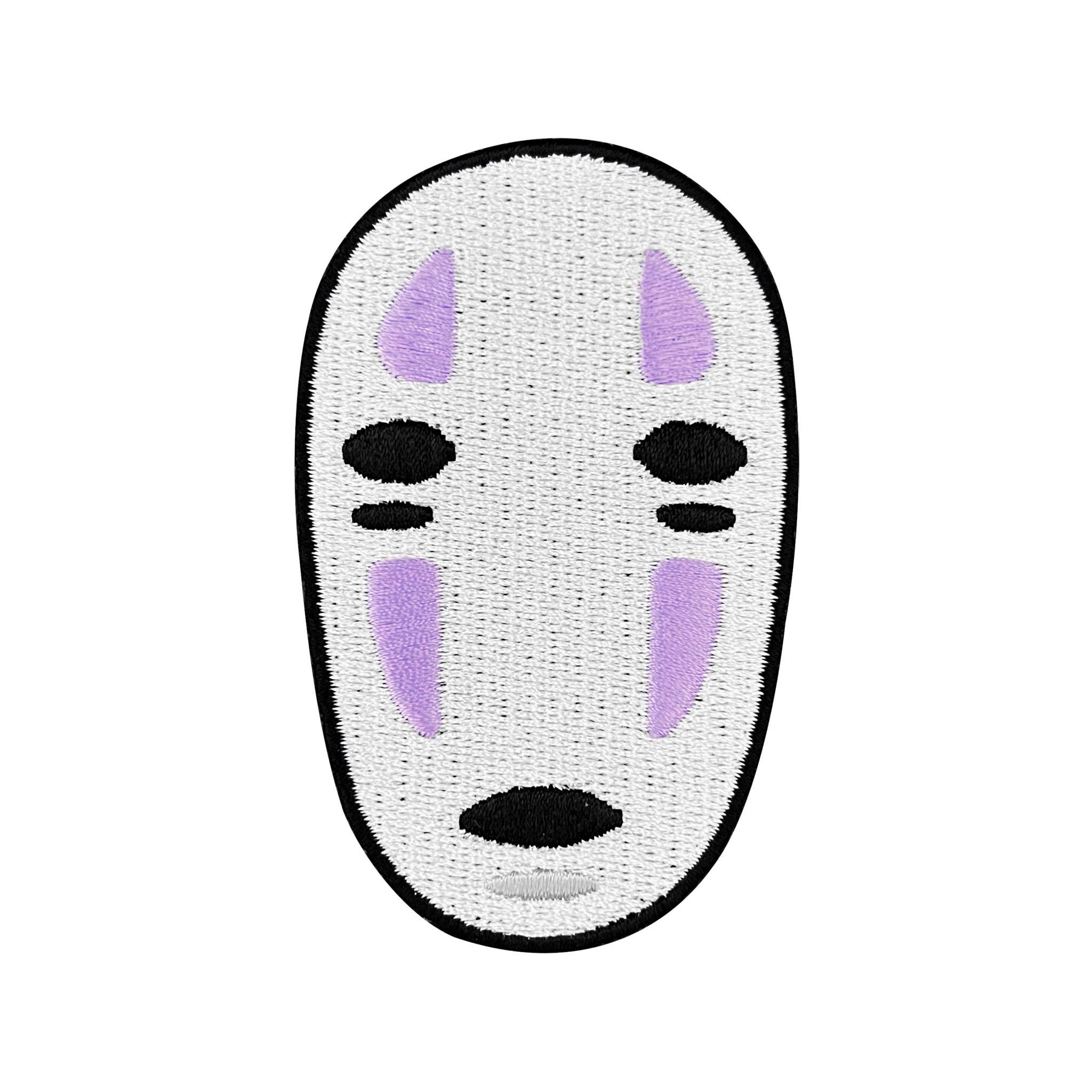 Urbanski Patch No Face Ghost Mask Iron-On 8 x 5 cm | Patch Application Iron-On