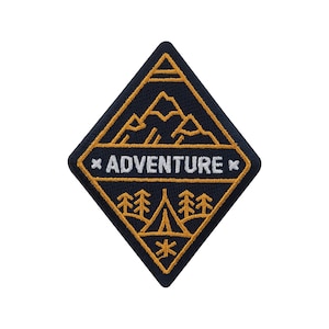 Urbanski Patch Adventure Camping Outdoor Nature Mountains Hiking Iron-On 9.2 x 7.2 cm | Patch Application Iron-On
