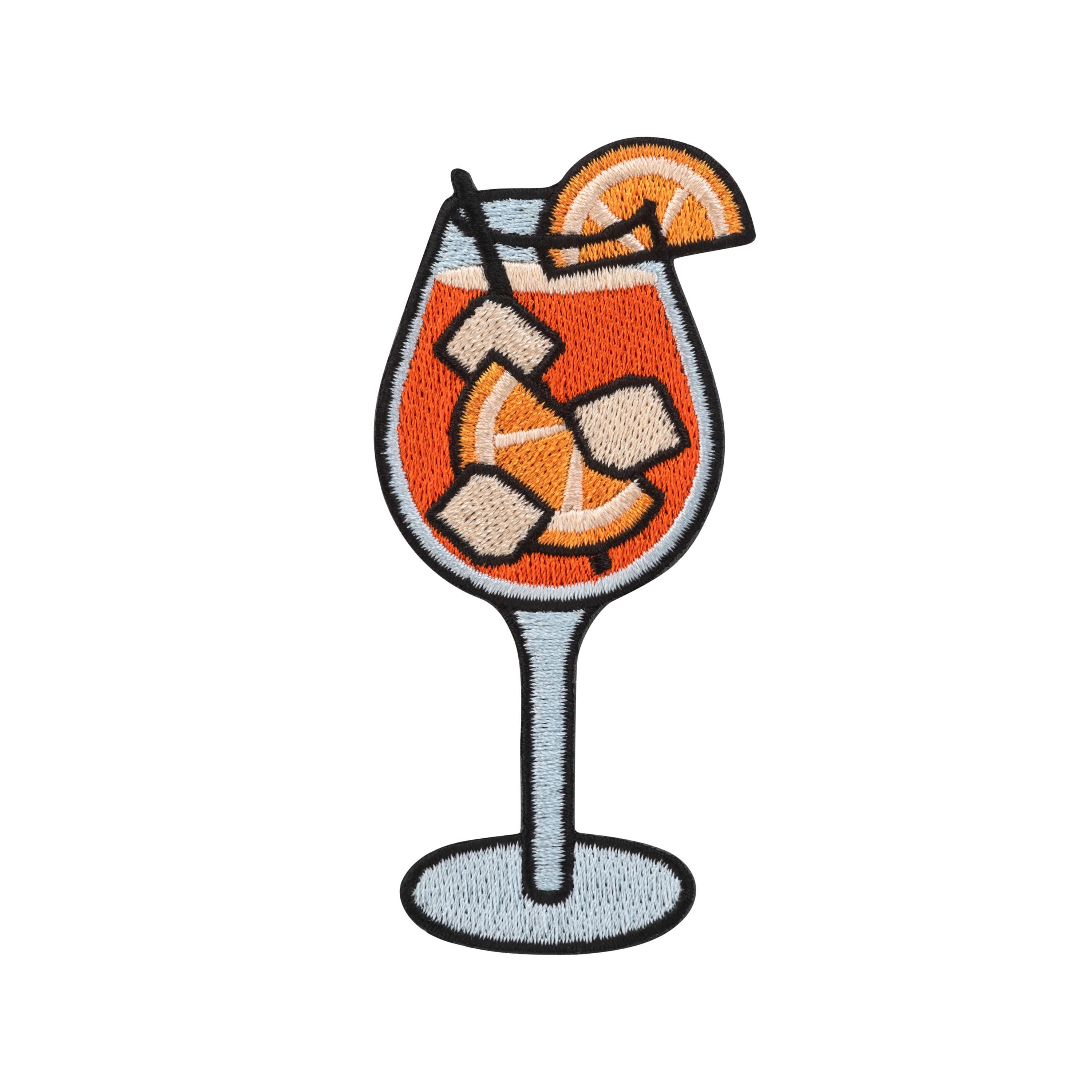 Catch The Patch Toppa Termoadesiva 'Cocktail Boca', Misura 7,2 X 6,4 Cm, Ricamata, Per Abbigliamento E Accessori, Istruzioni Incluse - 6