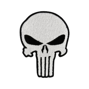 Urbanski Patch Punisher Skull Iron-On 8 x 6 cm | Patch Application Iron-On